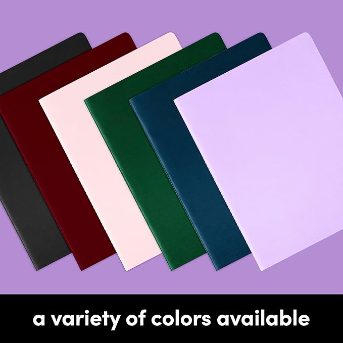 PAPERAGE Soft Cover Blank Journal Notebook, 2 Pack, (Blush), 100 Pages, Large 7.5 inches x 9.5 inches, Ideal for Sketch Book, Note Taking & Travel Journal-DeskLoop Office