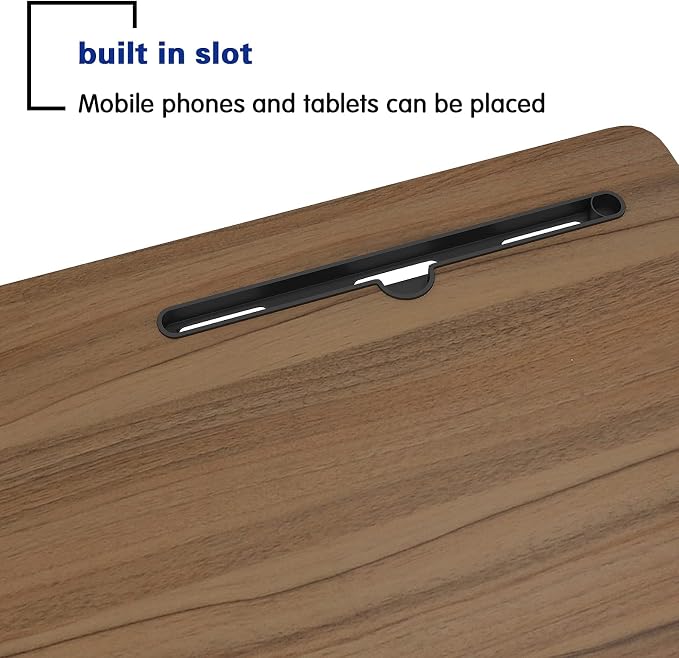 Rolling Laptop Desk Stand Up Desk Adjustable Mobile Laptop Desk, DlandHome 23.6 - Image 6