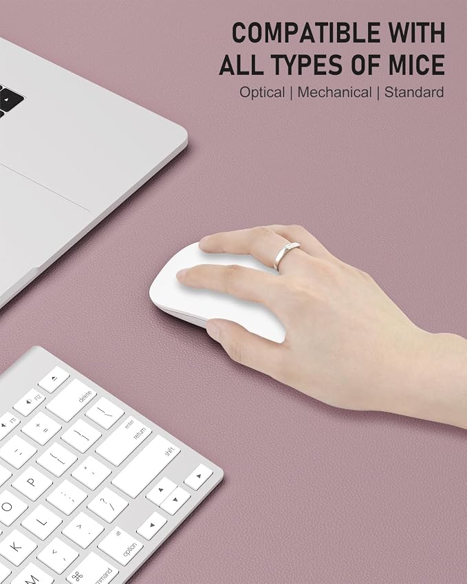 Desk Pad, 35.5" x 17" PU Leather Non-Slip Desk Mat Large Mouse Pad - Image 4