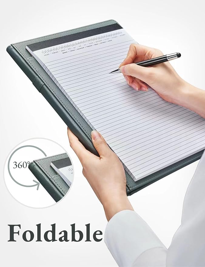 Mymazn Padfolio Portfolio Folder, Faux Leather Interview Resume Folder - Image 4