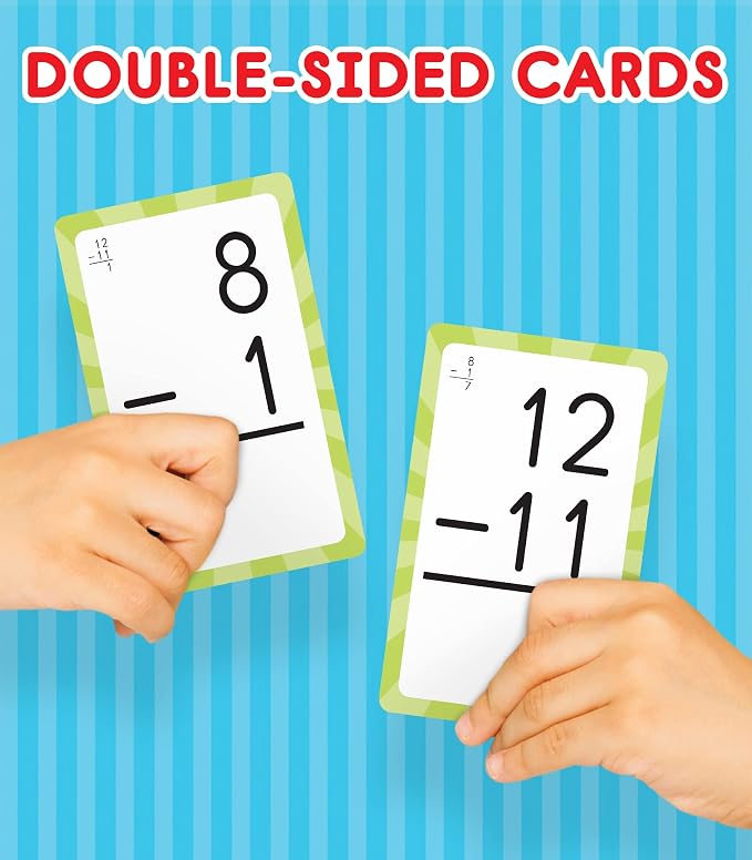 Carson Dellosa Addition, Subtraction, and Multiplication Flash Cards, 4 Sets of - Image 6