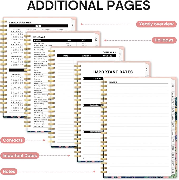 Planner 2026-2027, Academic Year Monthly and Weekly Calendar Planner, Jul 2026 - Image 5