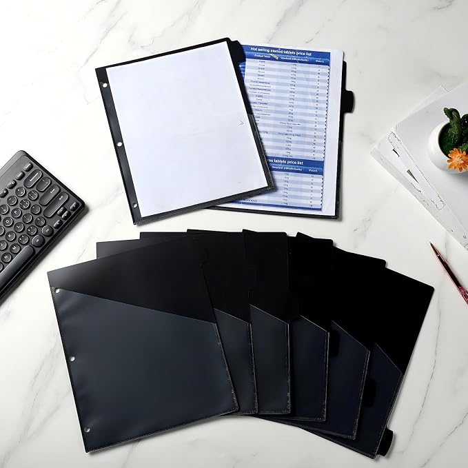 Epakh 12 Pcs Binder Dividers for 3 Rings Binders Index Dividers - Image 7