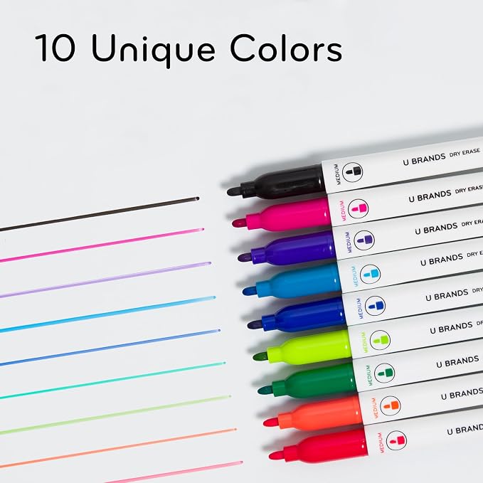 U Brands Low-Odor Dry Erase Markers - Image 3