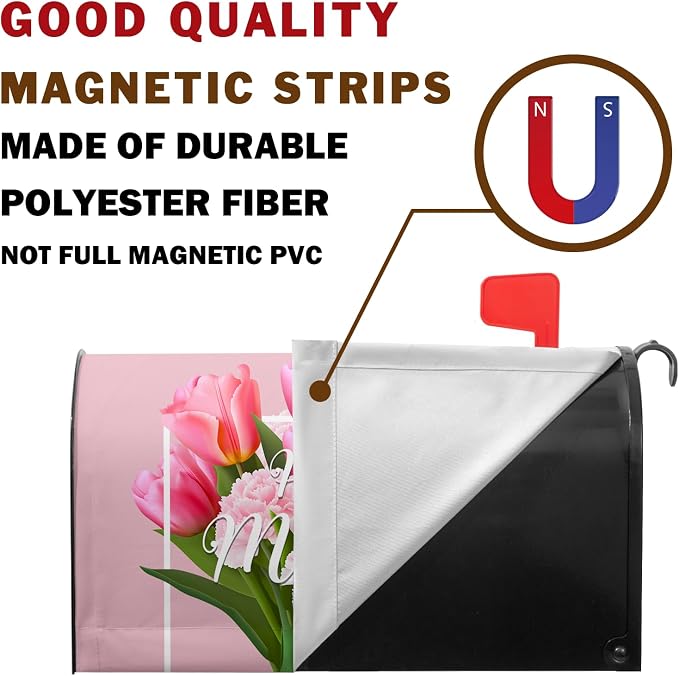 Happy Mothers Day Mailbox Cover Flowers Mailbox Covers Post Letter Box Cover - Image 3