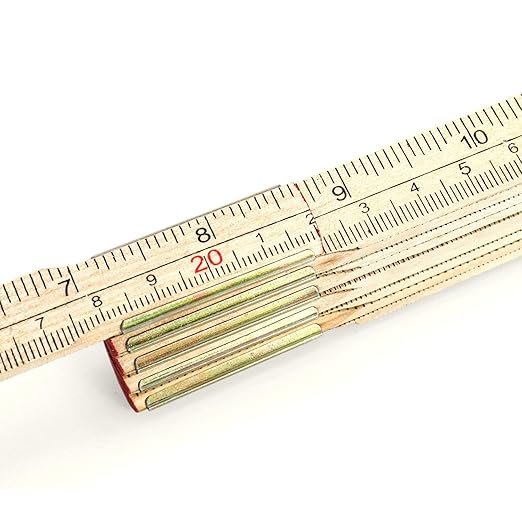QWORK Folding Wood Rule, 6 FT 6 Inch Foldable Ruler - Image 2