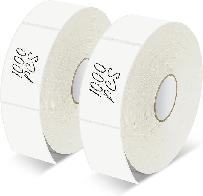 2000 Removable Freezer Labels, Water/Oil/Tear Resistant Blank Food Stickers by Stickyourhappymoment