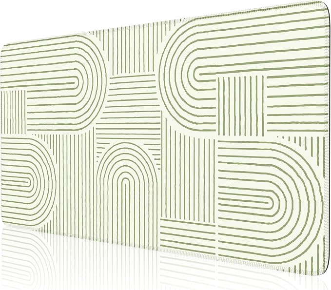 iCasso Green Desk Matt for Desktop, Cute Desk Pad Mat, Large Mouse Pad by iCasso