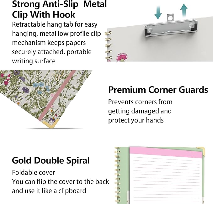 Clipboard Folder with Notepad Refillable Lined - Image 3