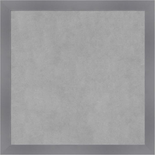 Amanti Art Grey Framed Magnetic Board 22x22 Medium Vision Board by AmantiArt