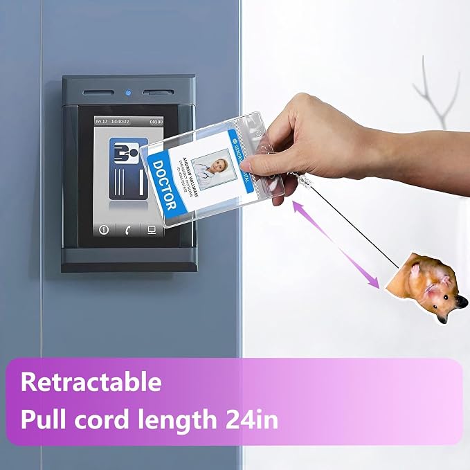 Funny Hamster Badge Reel Retractable - Image 5