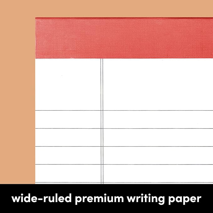 PAPERAGE Lined Legal Pads, 6 Pack, 50 Sheets Each, Wide/Legal Ruled, Note Pads - Image 7