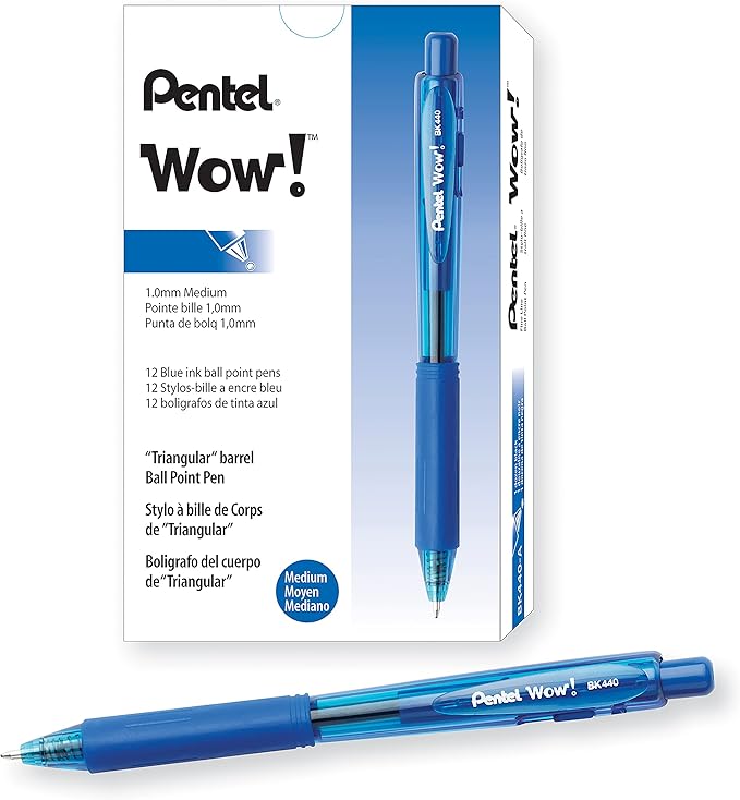 Pentel Wow! Retractable Ballpoint Pen, Medium Line by PentelofAmerica