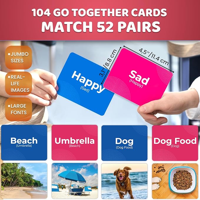 QUOKKA 104 Vocabulary Flash Cards Go Together - Image 2