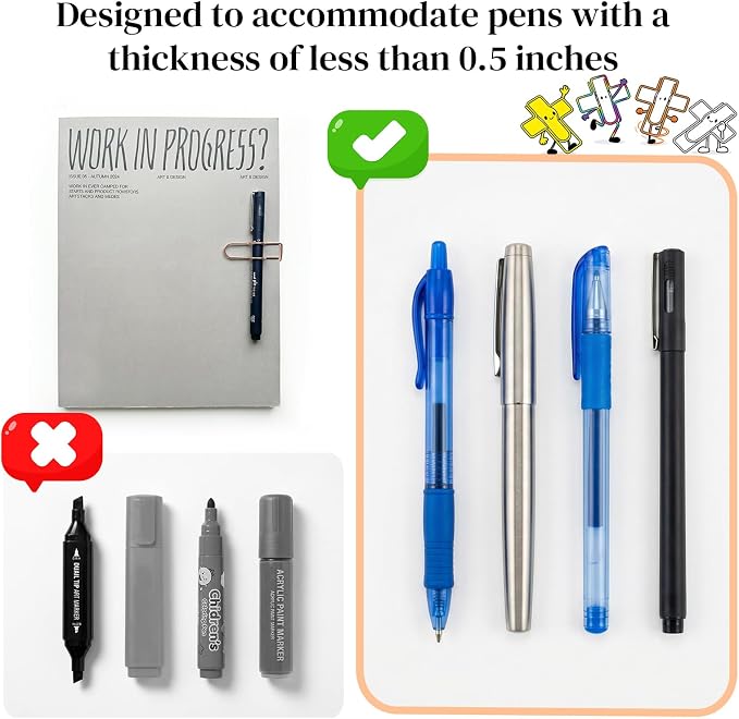 Paperclip Pen Holder, Planner Accessories - Image 2