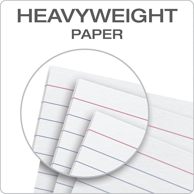 Oxford Heavyweight Ruled Index Cards, 100 Per Pack - Image 2