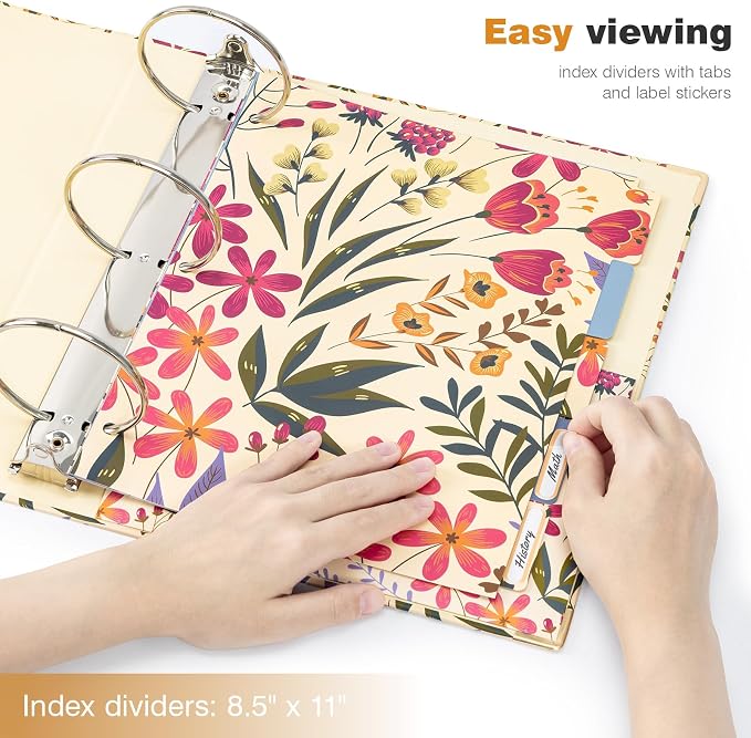 Ospelelf 3 Ring Binder for Letter Size Paper - Image 6