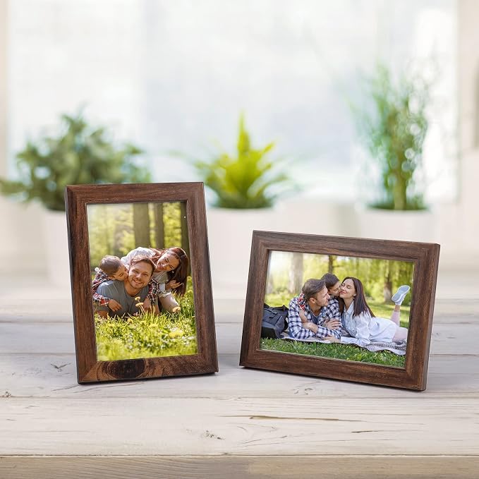 Giftgarden 4x6 Picture Frame Brown Set of 12 - Image 4