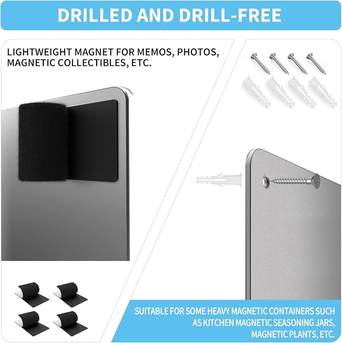 Magnetic Board, 17.1" x 11.8" Magnet Display, - Image 3