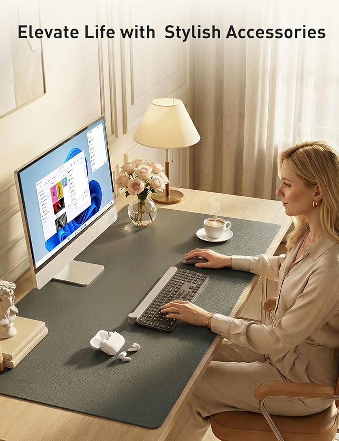 Aothia Faux Leather Desk Mat - Image 8