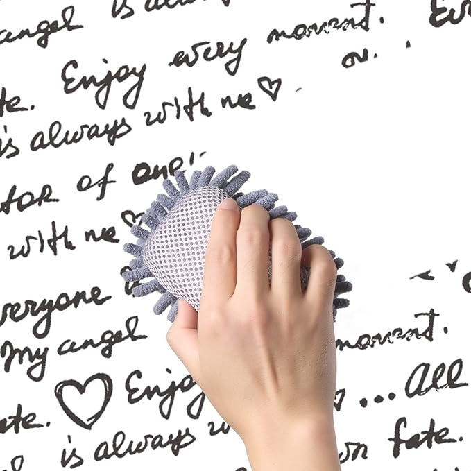 4 Pieces Microfiber Shag Whiteboard Eraser Shag Washable Dry Eraser Board Eraser - Image 4