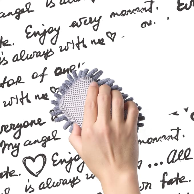 4 Pieces Microfiber Shag Whiteboard Eraser Shag Washable Dry Eraser Board Eraser - Image 4