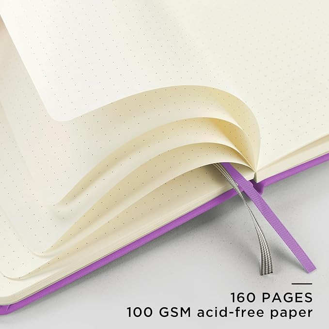 &And Per Se Dotted Journal Notebook, A5 Hardcover Leather Dotted Journal - Image 4