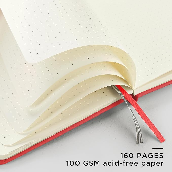 &And Per Se Dotted Journal Notebook, A5 Hardcover Leather Dotted Journal - Image 4