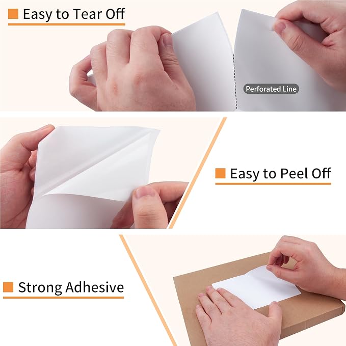 L LIKED 8000 Thermal Shipping Labels 4”x 6”in Fanfold, Permanent Adhesive - Image 6