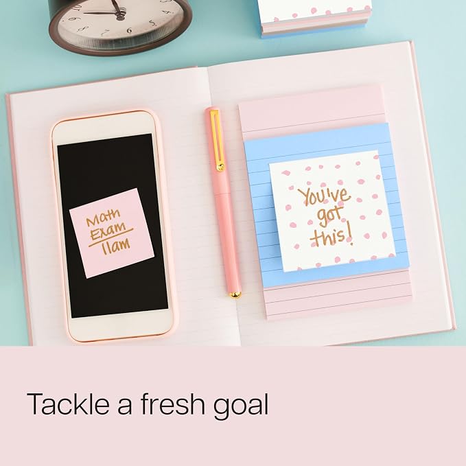 Post-it Polished Patterns, 3 x 3 in, 3 Sticky Notes Pads | Bubble Blush Design - Image 3