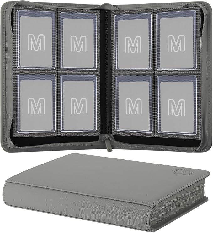 Toploader Binder, 4-Pocket Side Load Trading Card Album, Holds 128 Cards by MOSLA