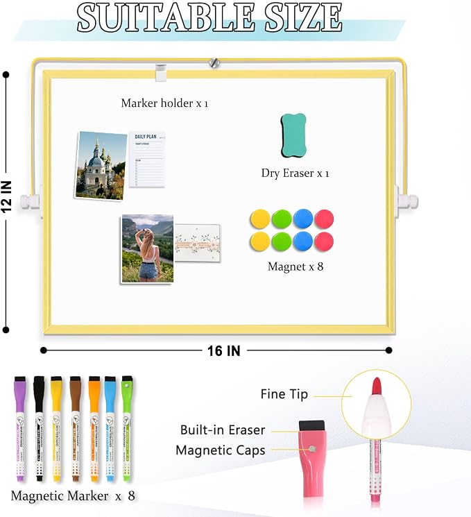 Double-Sided Magnetic White Board - Image 3