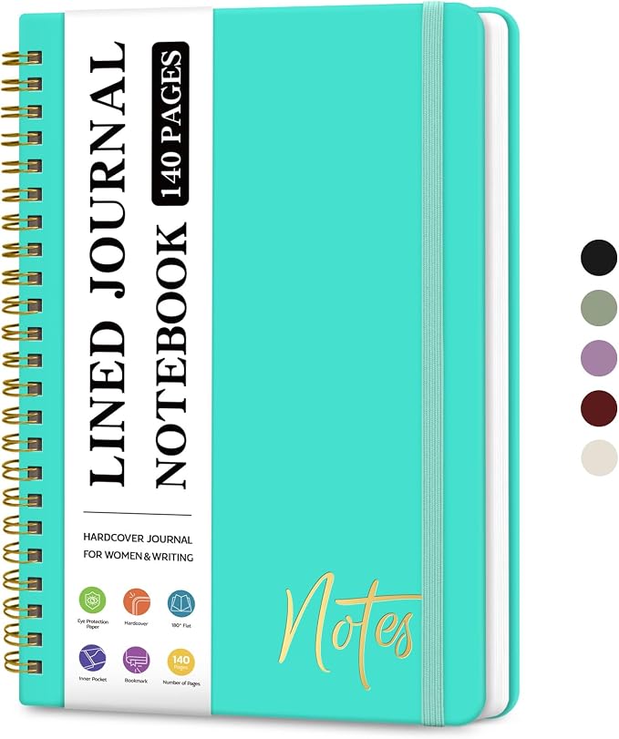 ZOTIA Lined Spiral Journal Notebook by Zotia