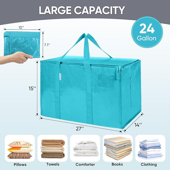 TICONN 4 Pack Extra Large Moving Bags Heavy Duty - Image 5