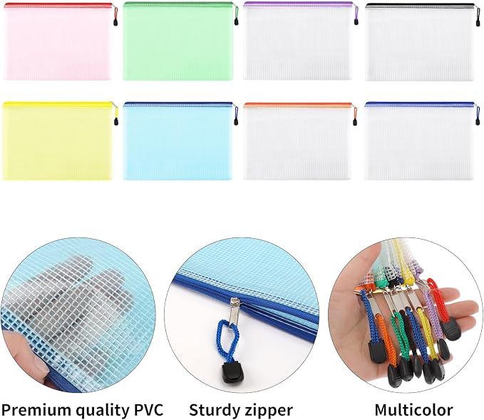 EOOUT 16pcs Mesh Zipper Pouch, Board Game Storage Bags - Image 4