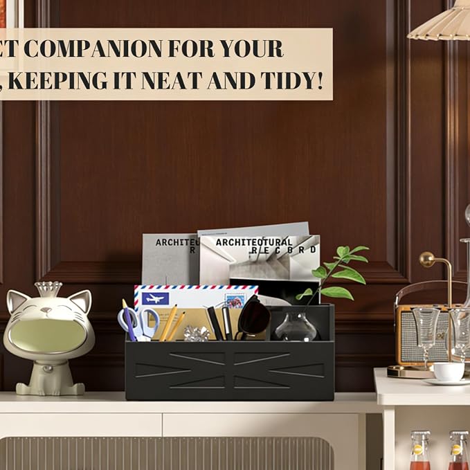 Large Mail Organizer Countertop, Farmhouse Desk and Kitchen Countertop Storage - Image 5
