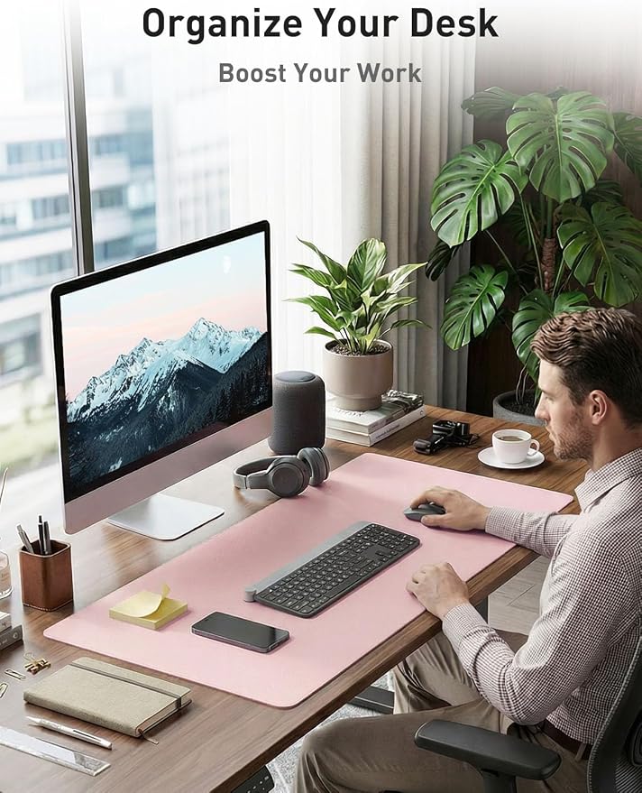 Aothia Faux Leather Desk Mat - Image 3