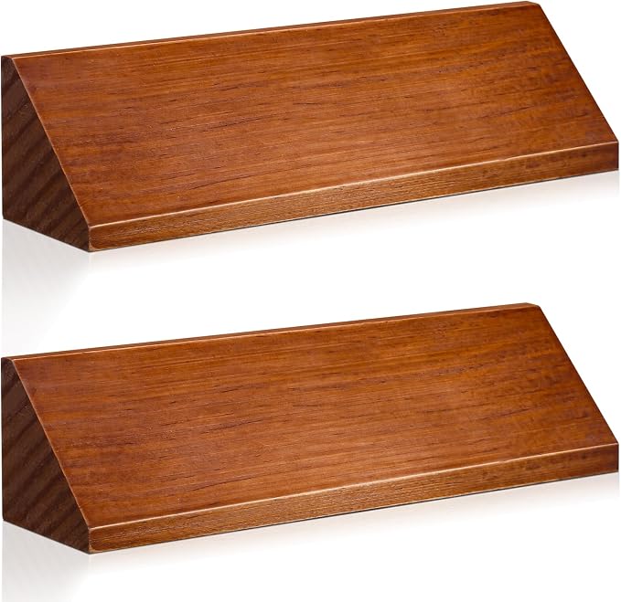 Eersida 2 Pcs Blank Business Wood Name Plate by Eersida