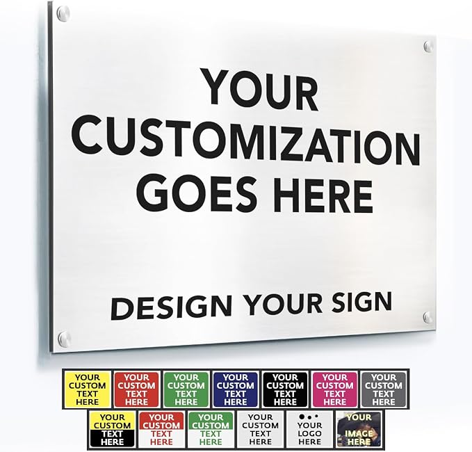 Custom Outdoor Metal Signs, Personalized Aluminum Signs, Customized Safety Signs by SpeedyOrders