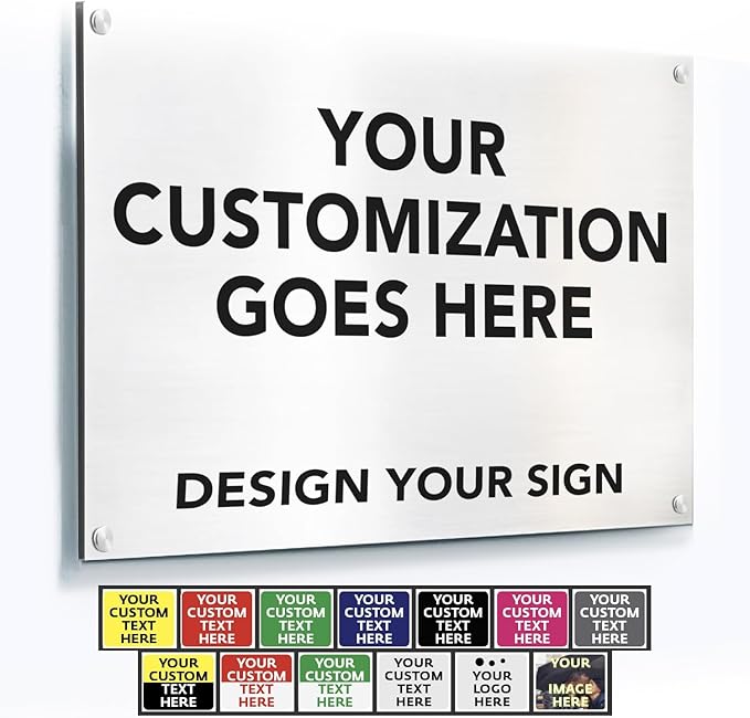 Custom Outdoor Metal Business Signs, Personalized Aluminum Signs by SpeedyOrders