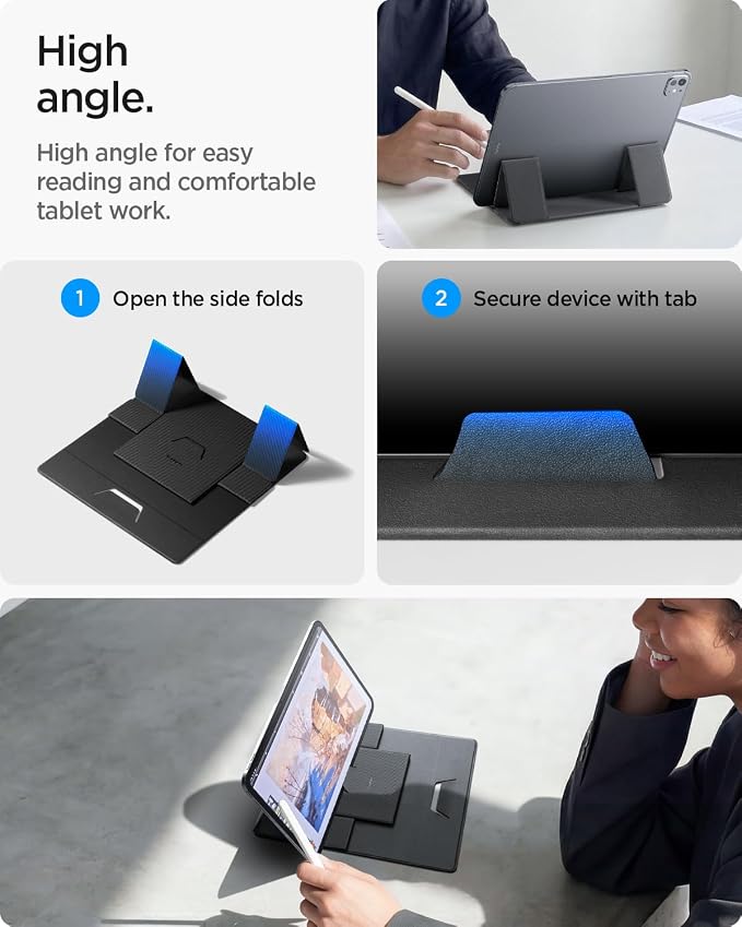 Spigen Slim Fold Portable Laptop Stand Foldable Ergonomic Angle Lift Anti-Slip - Image 8