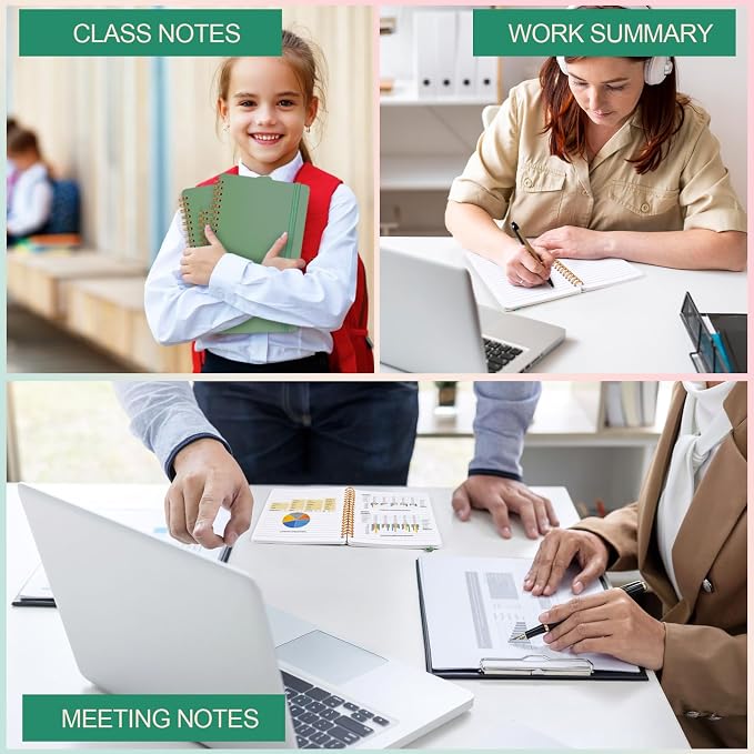 Utron 3 PCS Small Spiral Notebook 5x7, Notebooks - Image 7