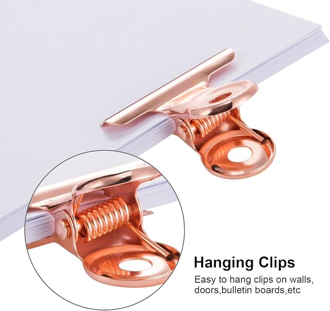 40 Pack Metal Clips 0.87 Inch Small Bull Binder Paper Clips - Image 3