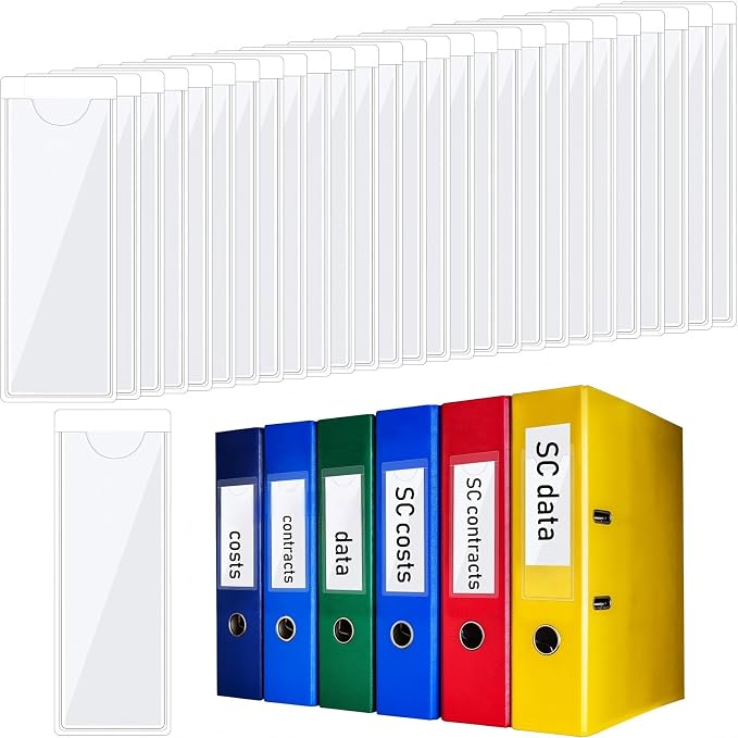 Chinco 30 Pack Self-Adhesive Index Card Pockets by Chinco