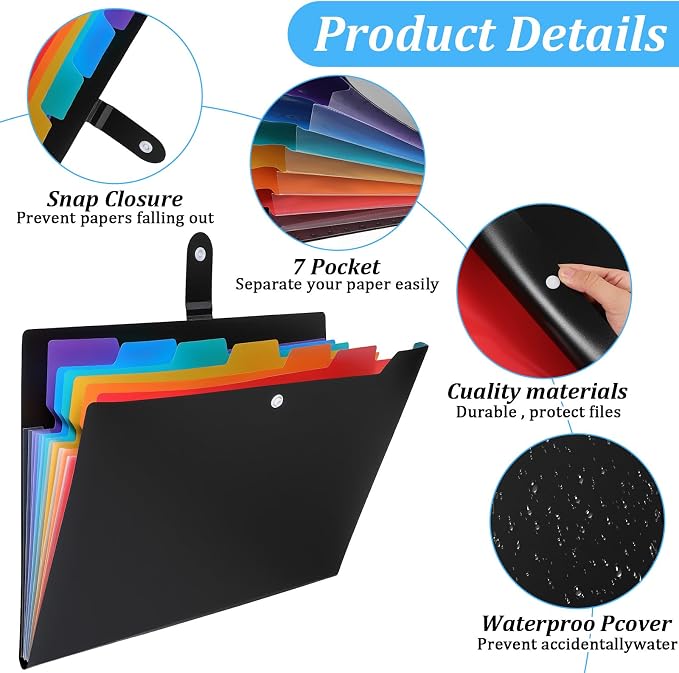 10 Pack Expanding File Folders - Image 3