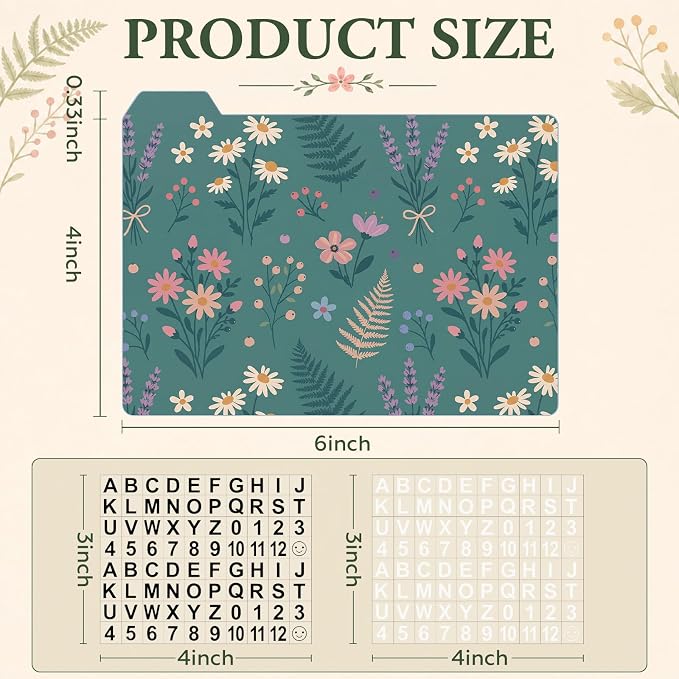 Harloon 50 Pack 4 x 6 Inch Index Card Dividers - Image 2