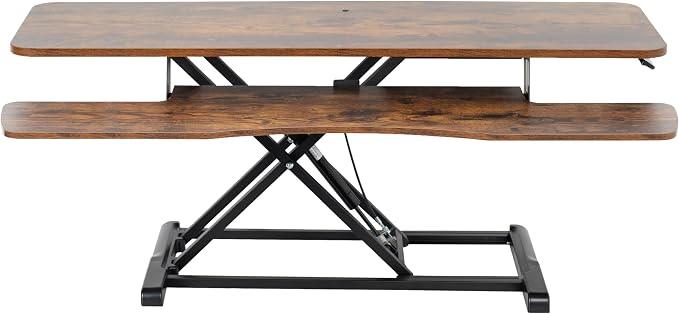 VIVO 48 inch Desk Converter, K Series, Height Adjustable Sit to Stand Riser by VIVO