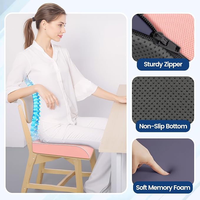 SweetSlubr Seat Cushion for Tailbone Pain Relief, Office Chair Cushion - Image 7