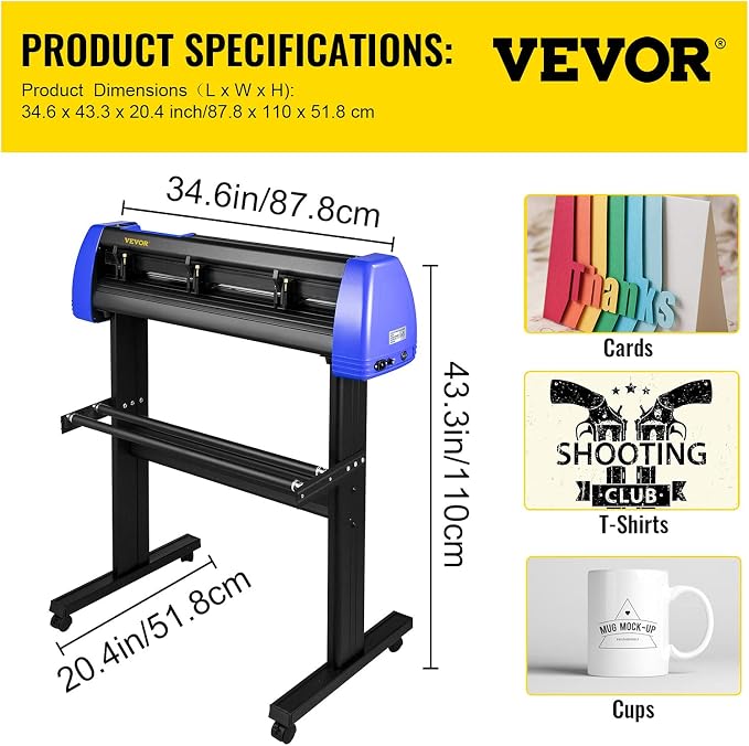 VEVOR Vinyl Cutter 28 Inch Vinyl Cutter Machine - Image 7