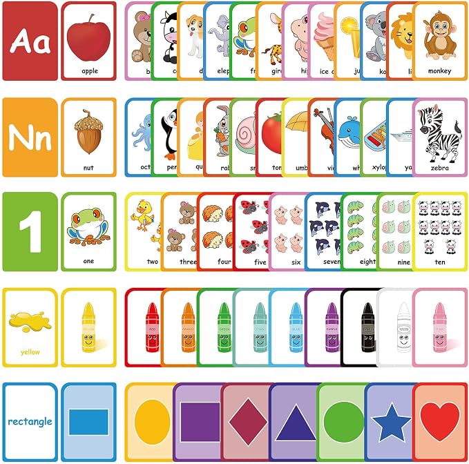 ZazzyKid Flash Cards for Toddlers Learning: 54 Double Sides Flashcards for by ZazzyKid